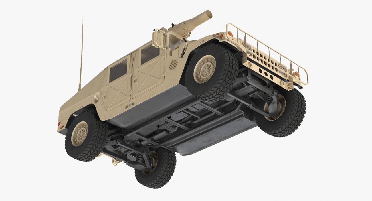 HMMWV TOW Missile Carrier M966 Desert 3D