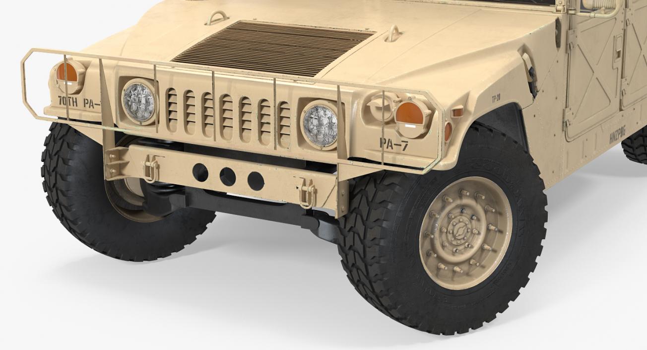 HMMWV TOW Missile Carrier M966 Desert 3D