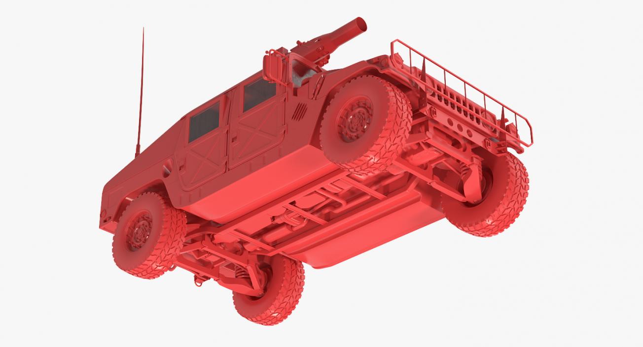 HMMWV TOW Missile Carrier M966 Desert 3D