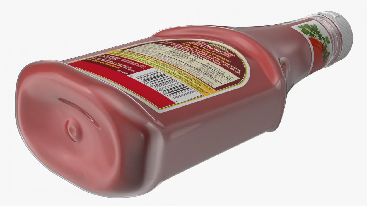 3D model Bottle of Hunts Tomato Ketchup