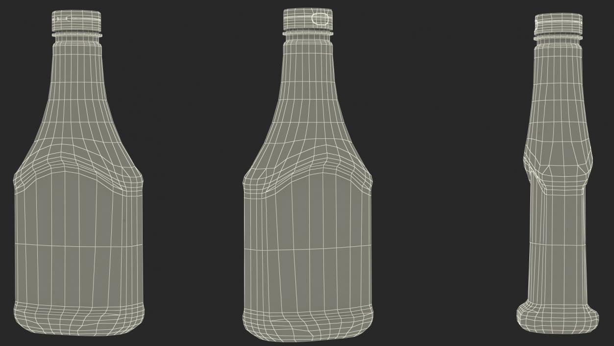 3D model Bottle of Hunts Tomato Ketchup