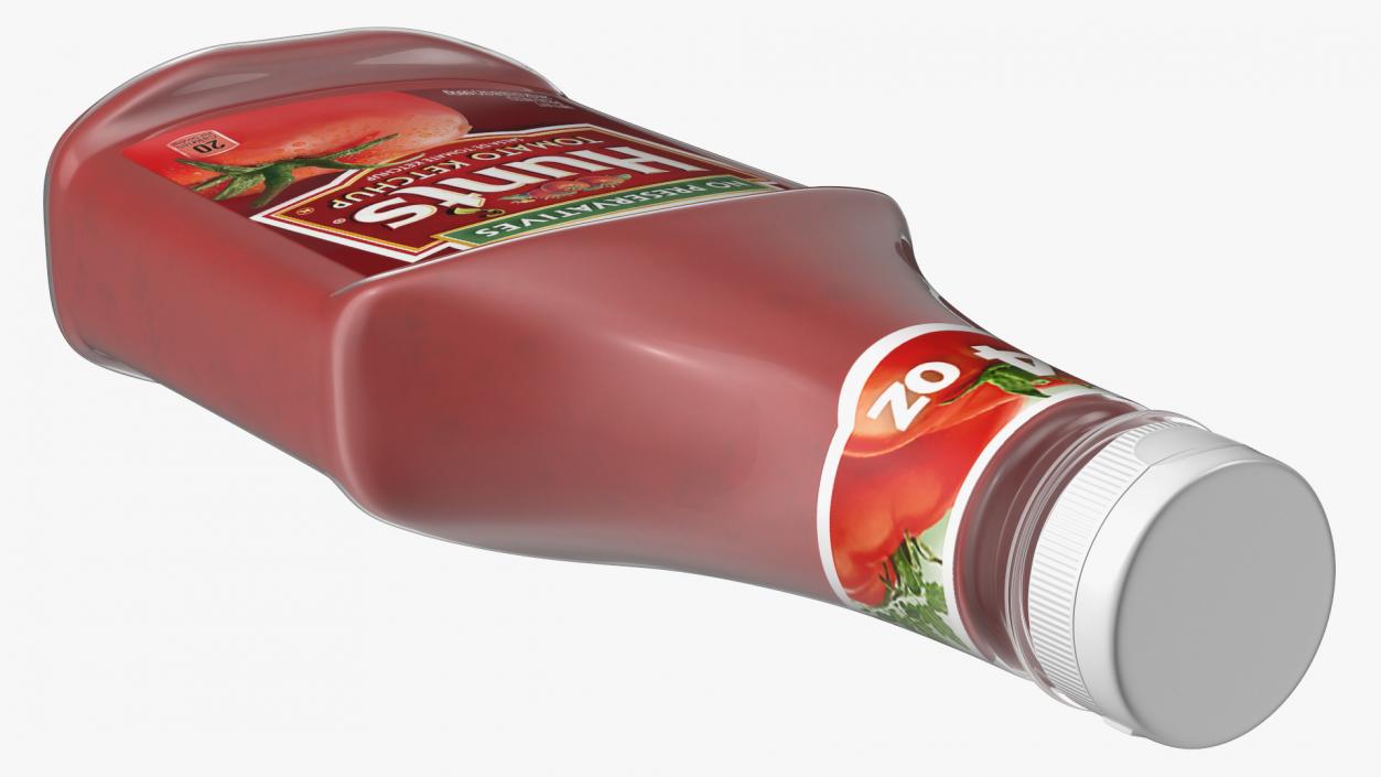 3D model Bottle of Hunts Tomato Ketchup