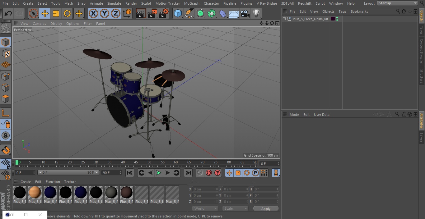 3D Plus 5 Piece Drum Kit