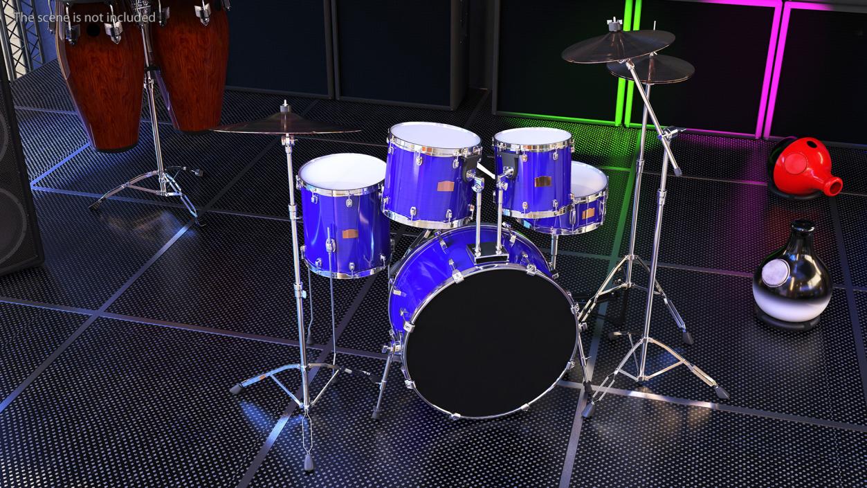 3D Plus 5 Piece Drum Kit