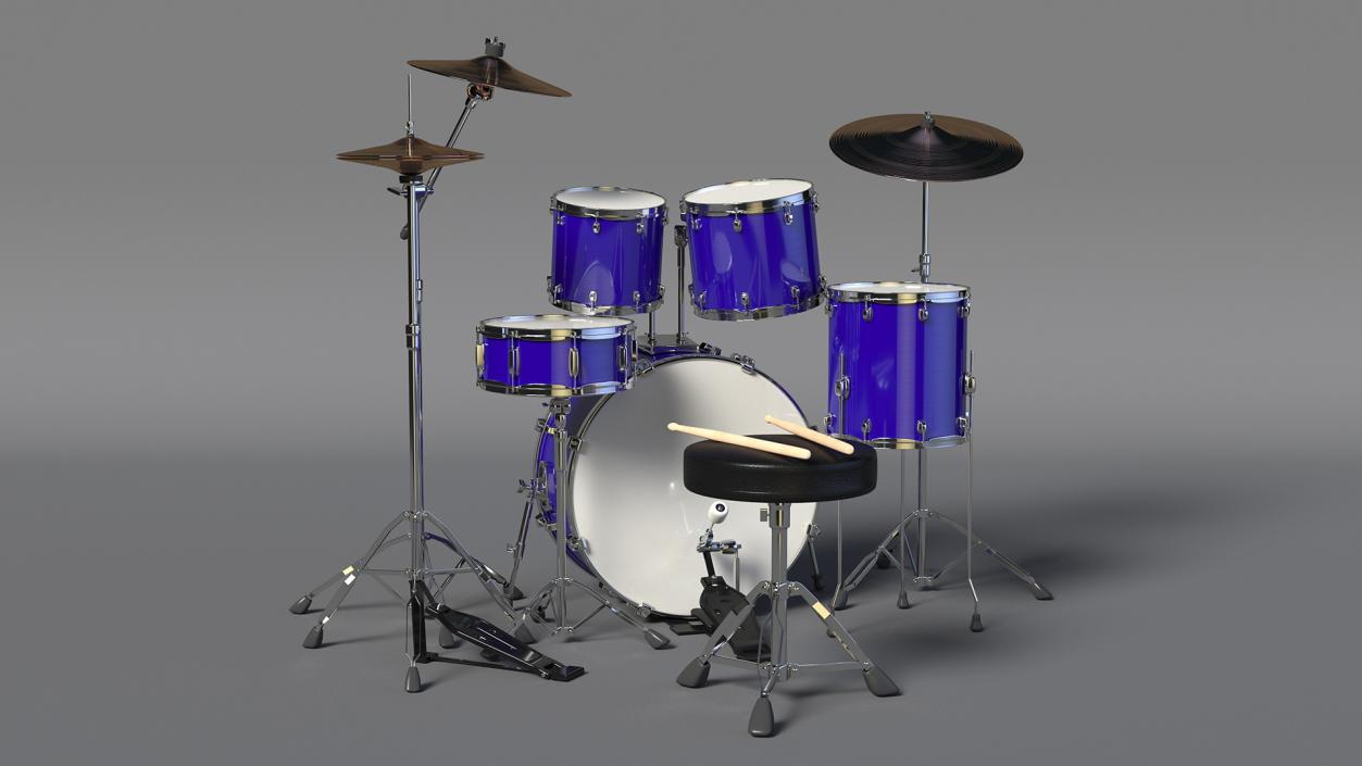 3D Plus 5 Piece Drum Kit