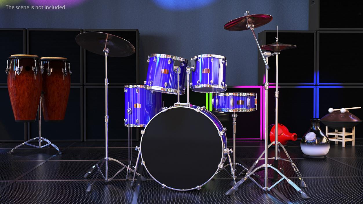 3D Plus 5 Piece Drum Kit