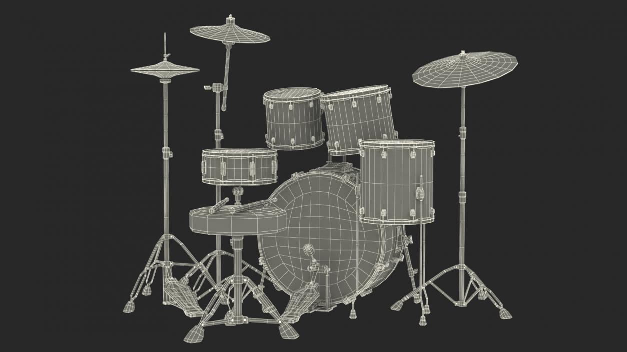 3D Plus 5 Piece Drum Kit