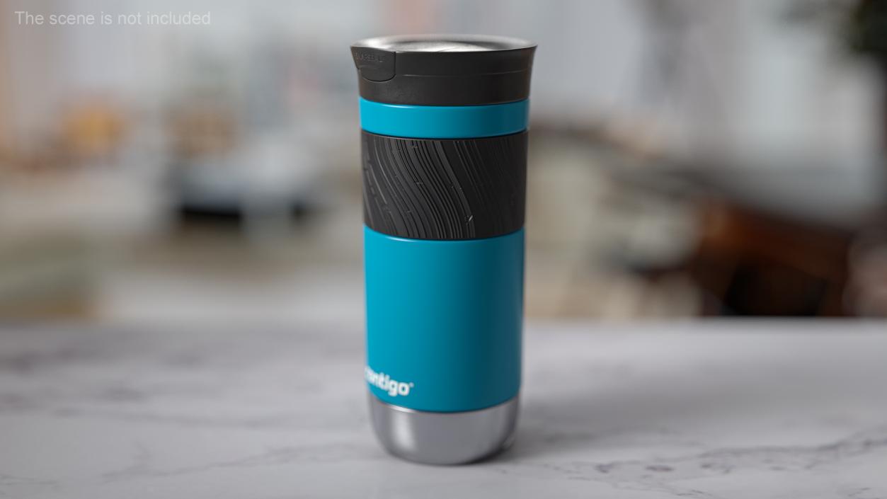 3D Travel Mug Contigo Blue model