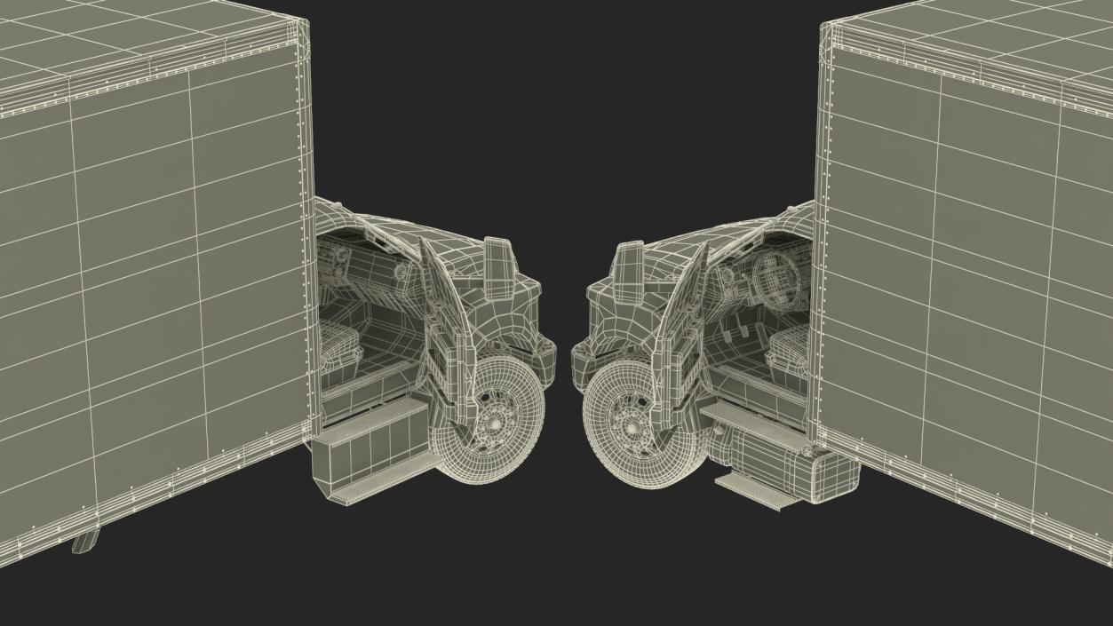 Ford F-650 Supertrack Cargo Rigged 3D model