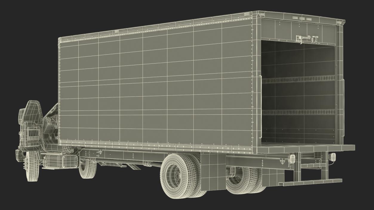 Ford F-650 Supertrack Cargo Rigged 3D model