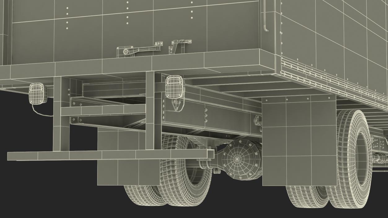 Ford F-650 Supertrack Cargo Rigged 3D model