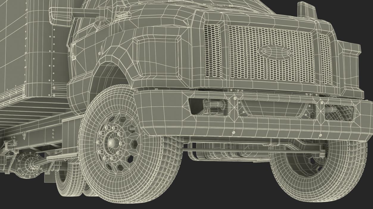 Ford F-650 Supertrack Cargo Rigged 3D model