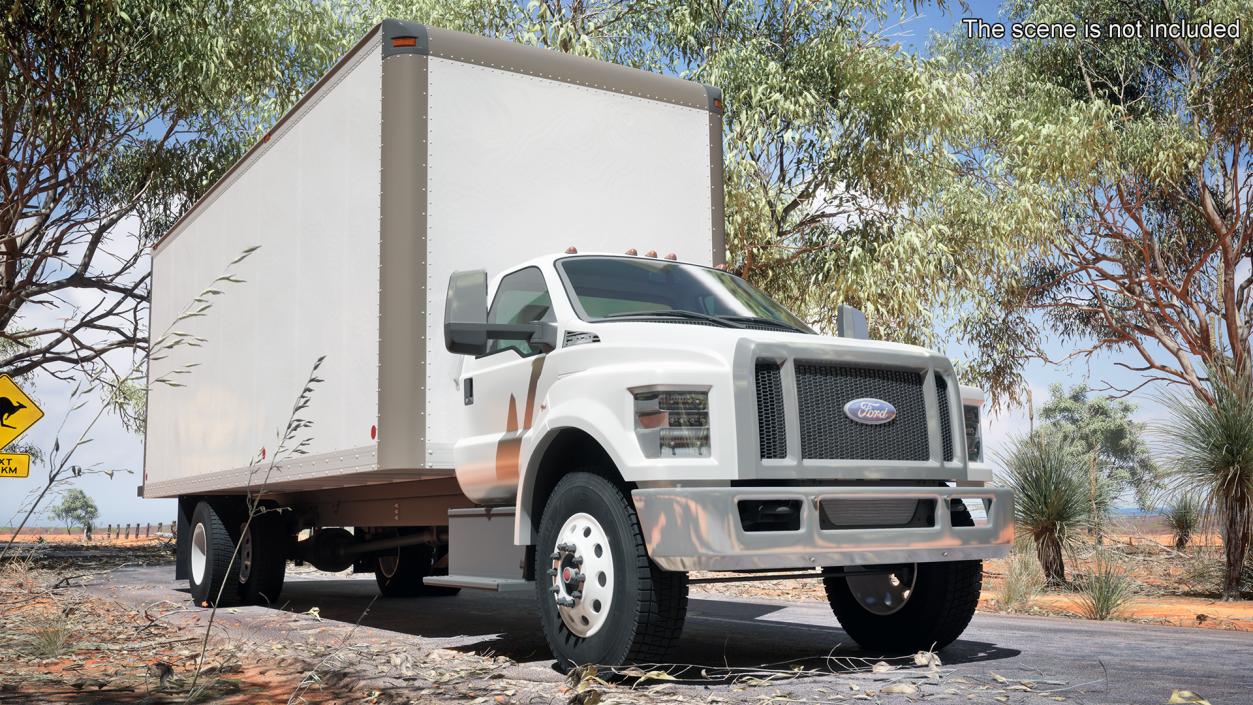 Ford F-650 Supertrack Cargo Rigged 3D model