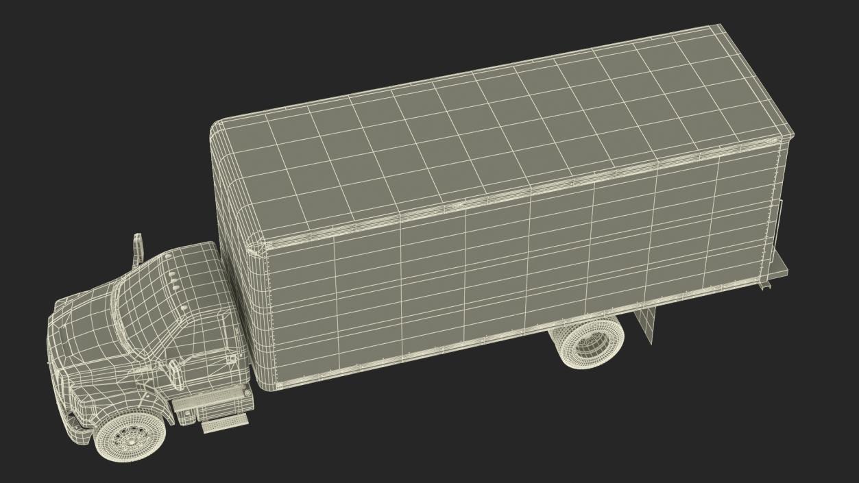 Ford F-650 Supertrack Cargo Rigged 3D model