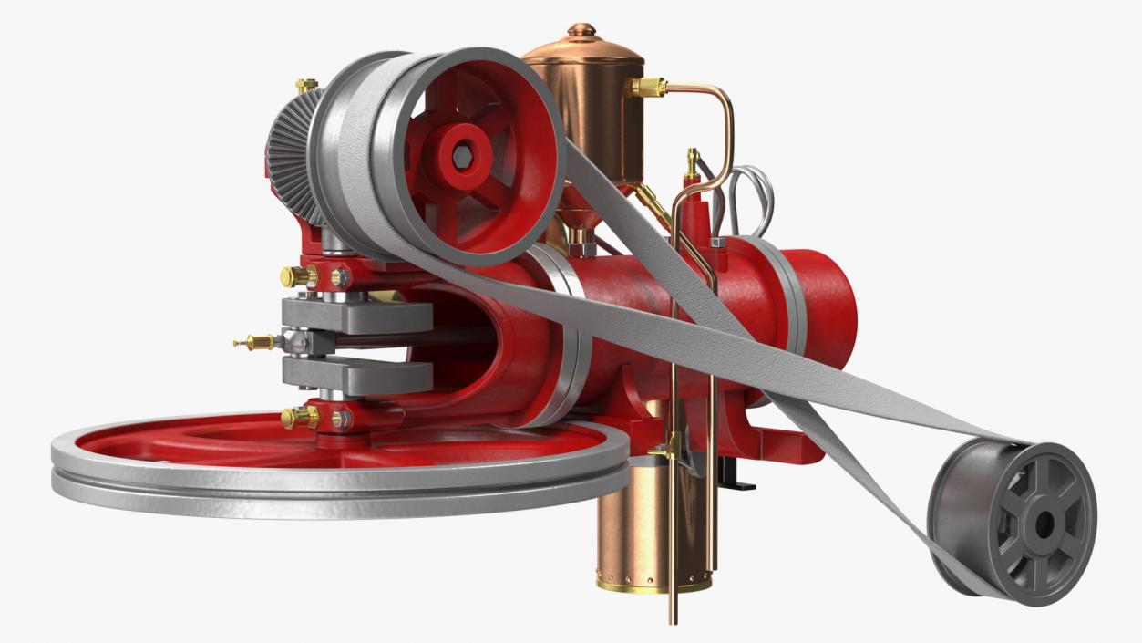 Two-Stroke Piston Engine 3D model