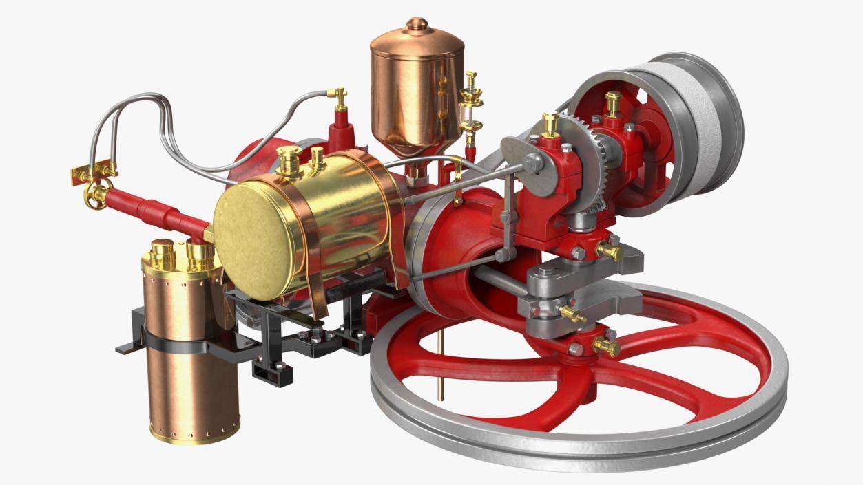 Two-Stroke Piston Engine 3D model