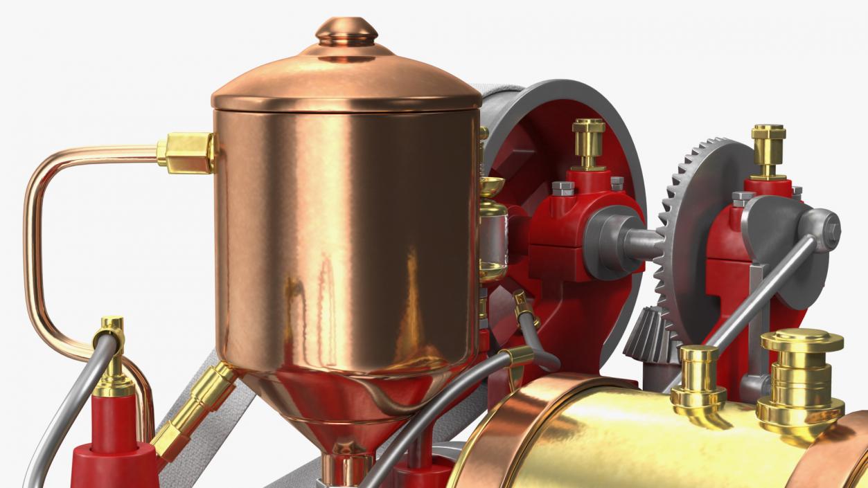 Two-Stroke Piston Engine 3D model