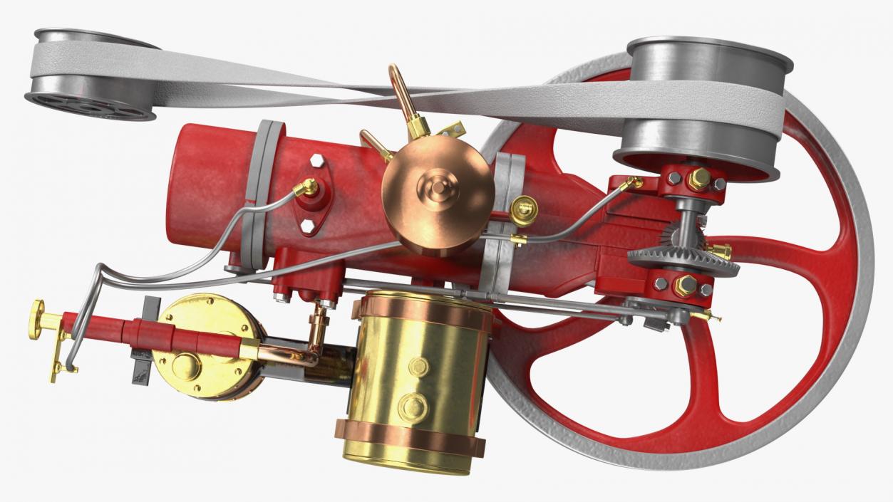 Two-Stroke Piston Engine 3D model