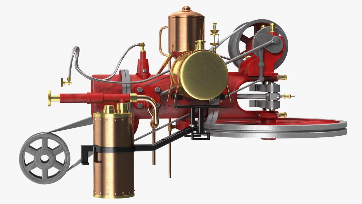 Two-Stroke Piston Engine 3D model