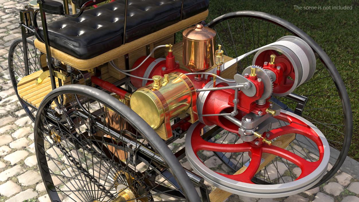 Two-Stroke Piston Engine 3D model