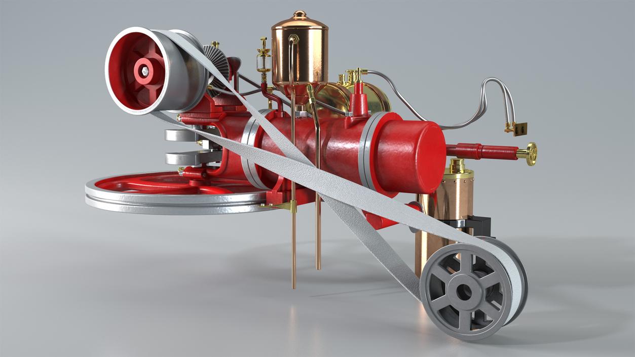 Two-Stroke Piston Engine 3D model