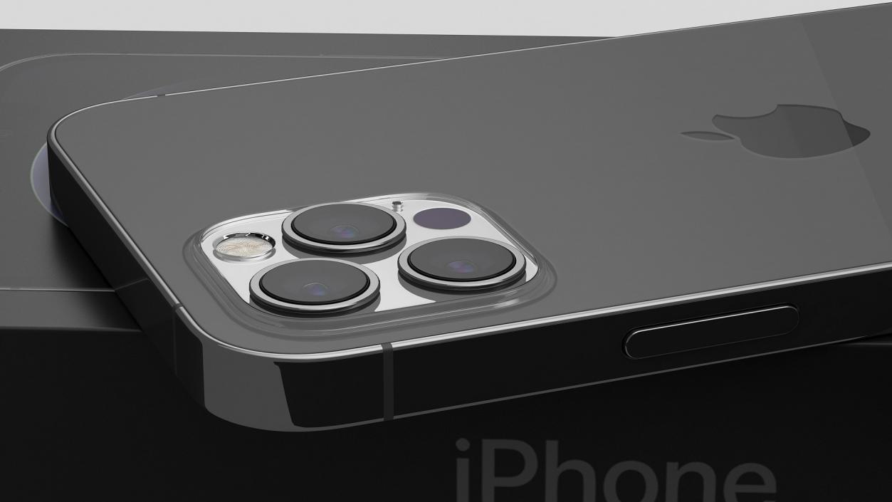 3D model iPhone 12 Pro Unboxed Graphite