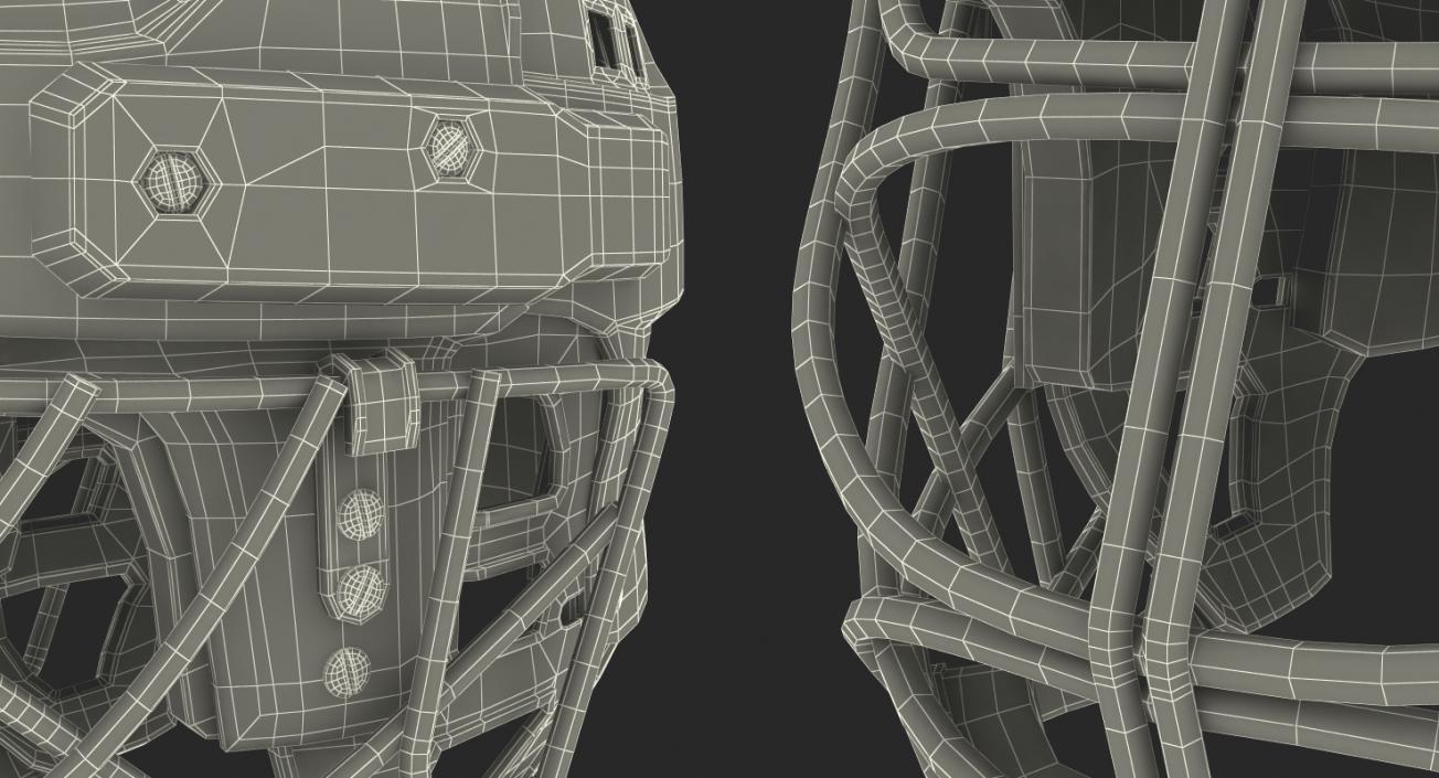 3D Hockey Helmet Face Mask model