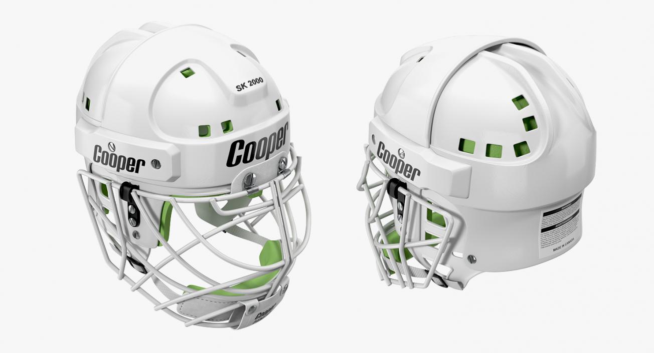 3D Hockey Helmet Face Mask model