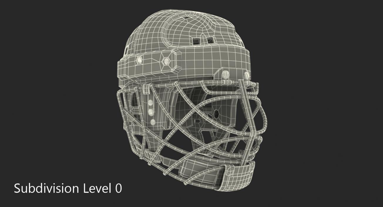 3D Hockey Helmet Face Mask model