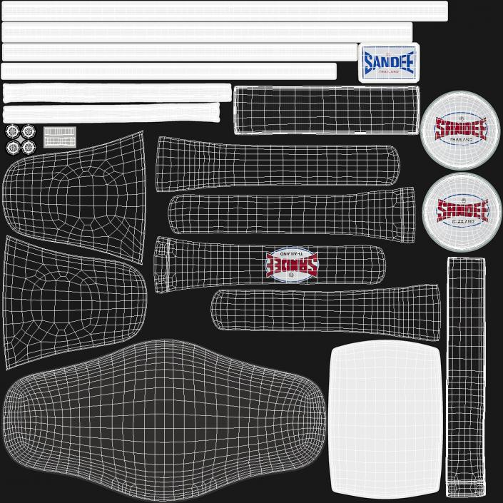 3D model Sandee Velcro Belly Pad Black White