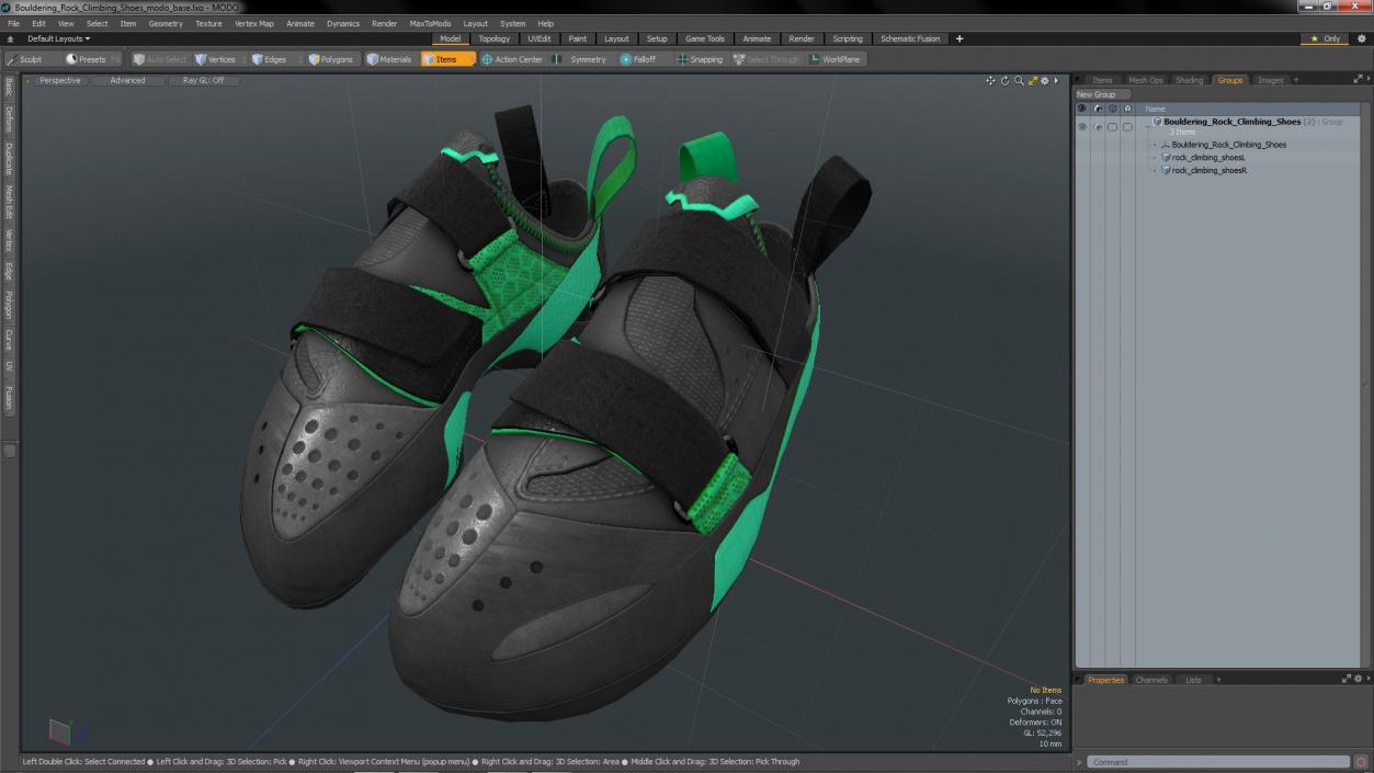 3D model Bouldering Rock Climbing Shoes