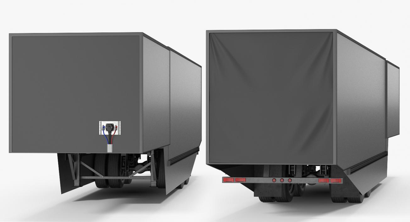 Tesla Semi Small Trailer 3D model