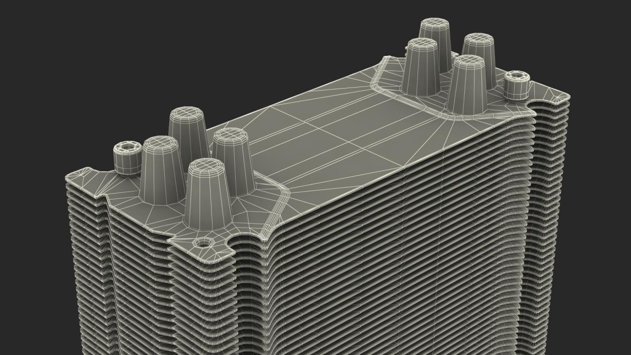 3D Passive CPU Cooler model