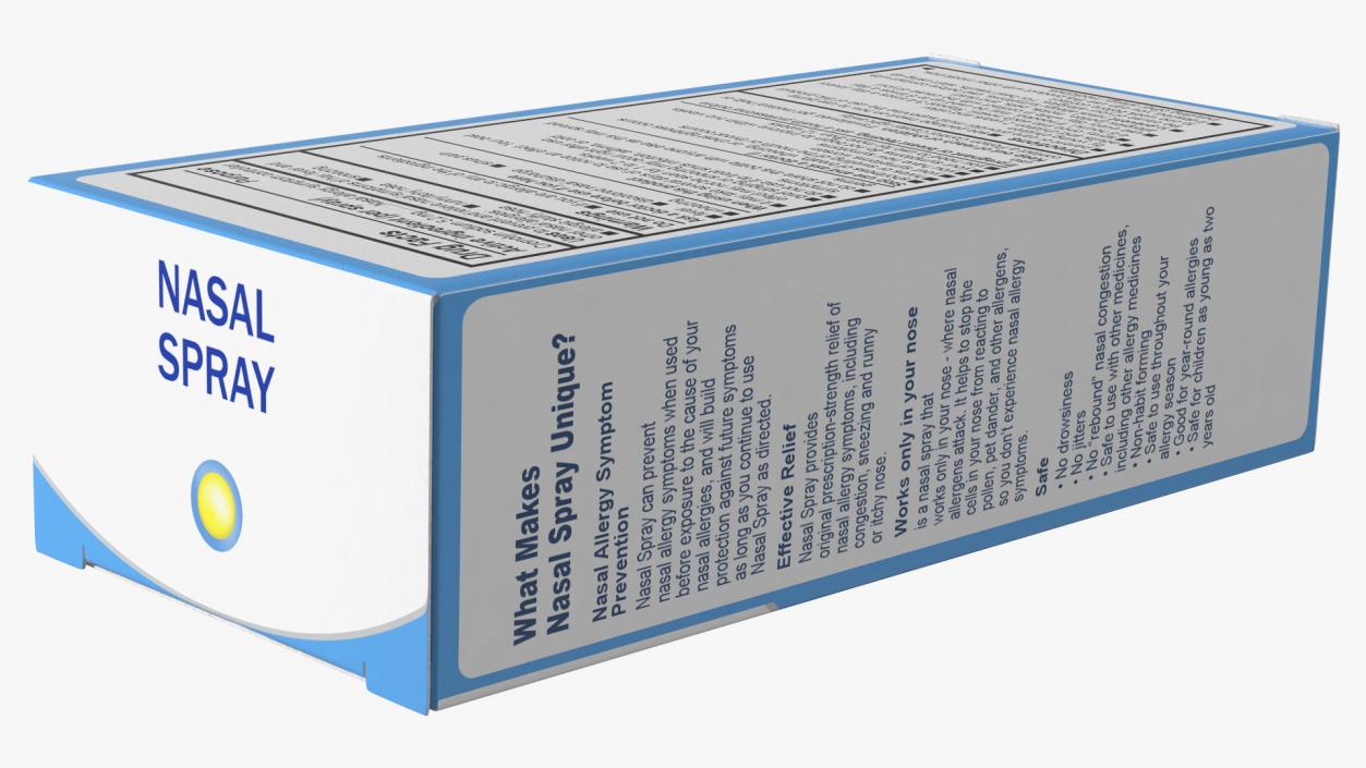 3D Nasal Spray Boxes Collection model