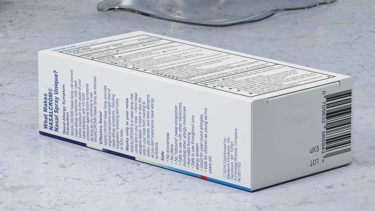 3D Nasal Spray Boxes Collection model