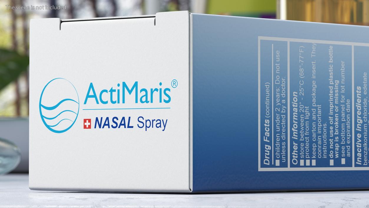 3D Nasal Spray Boxes Collection model