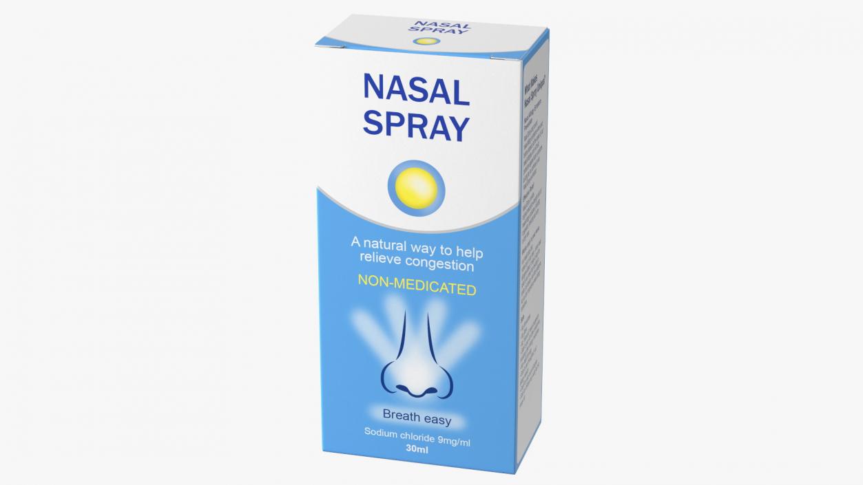 3D Nasal Spray Boxes Collection model