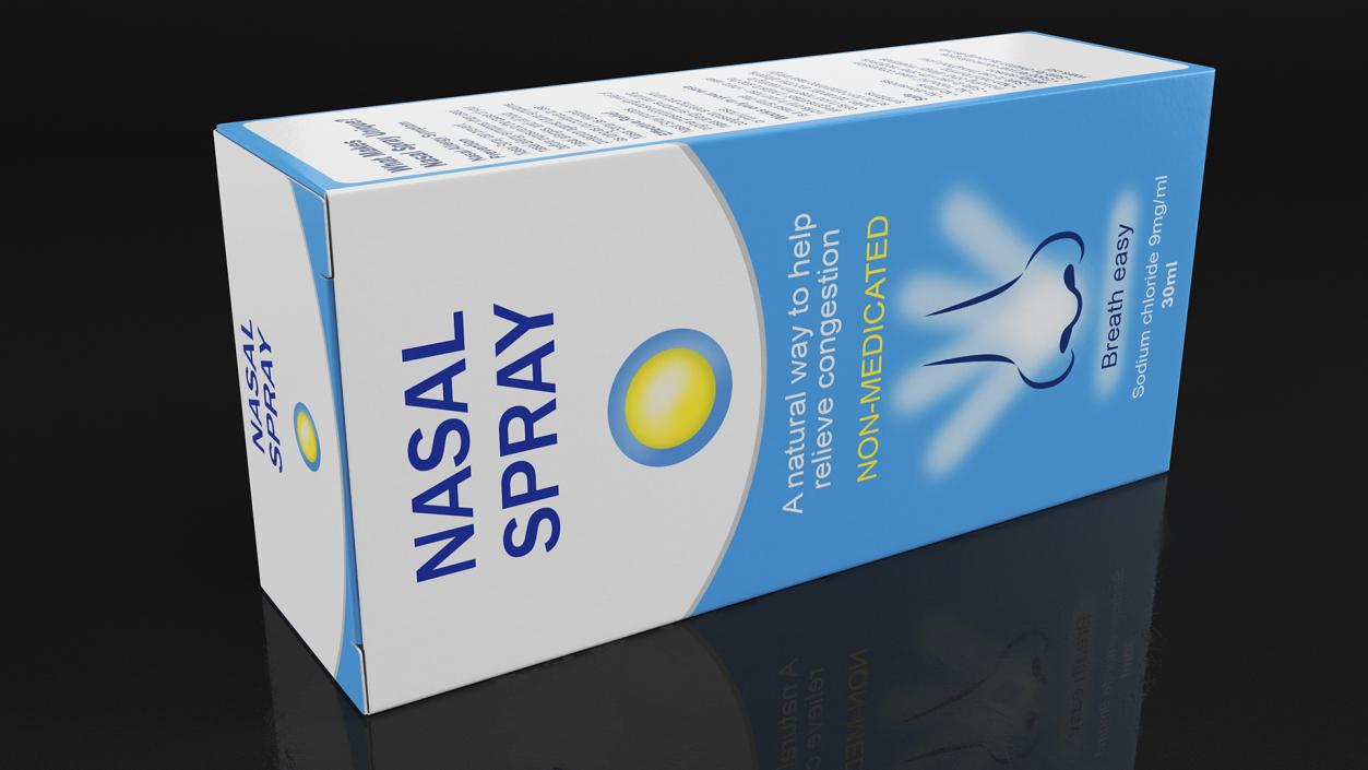 3D Nasal Spray Boxes Collection model