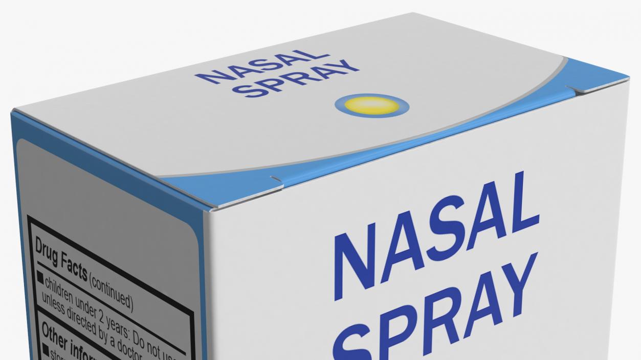 3D Nasal Spray Boxes Collection model