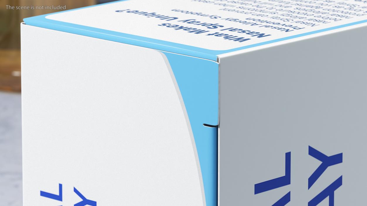 3D Nasal Spray Boxes Collection model