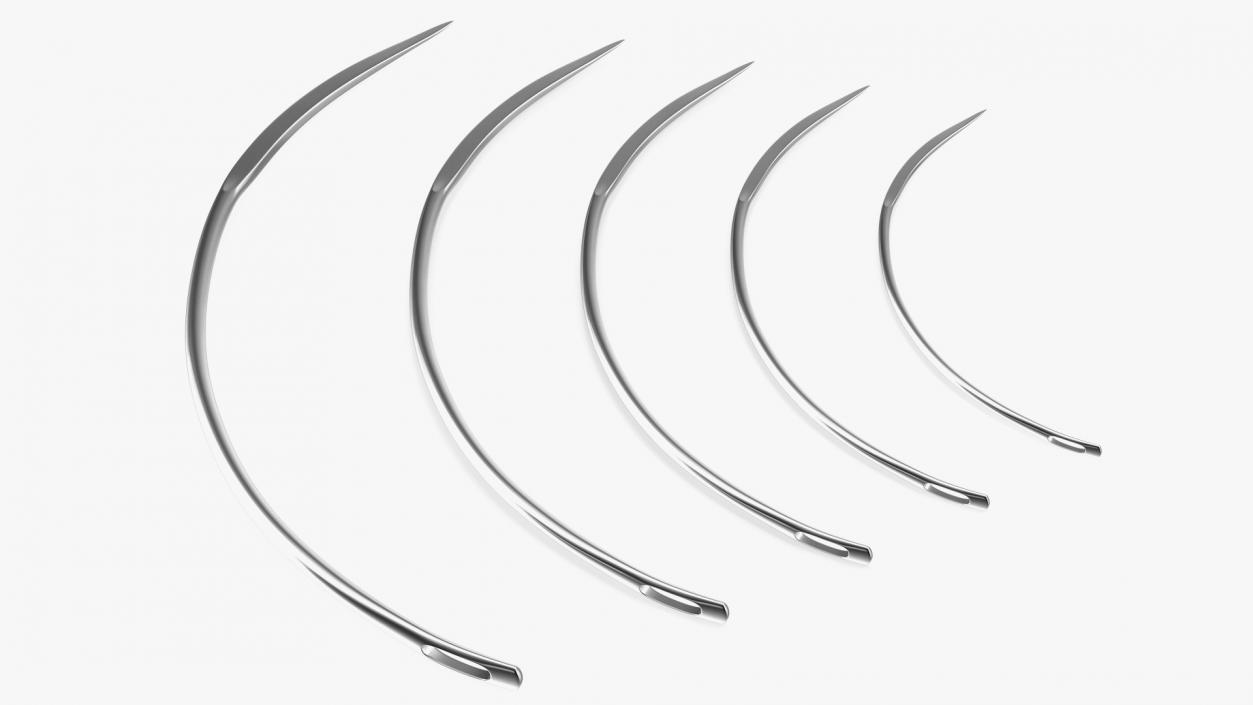 3D model Suture Cutting Edge Surgeon Needles