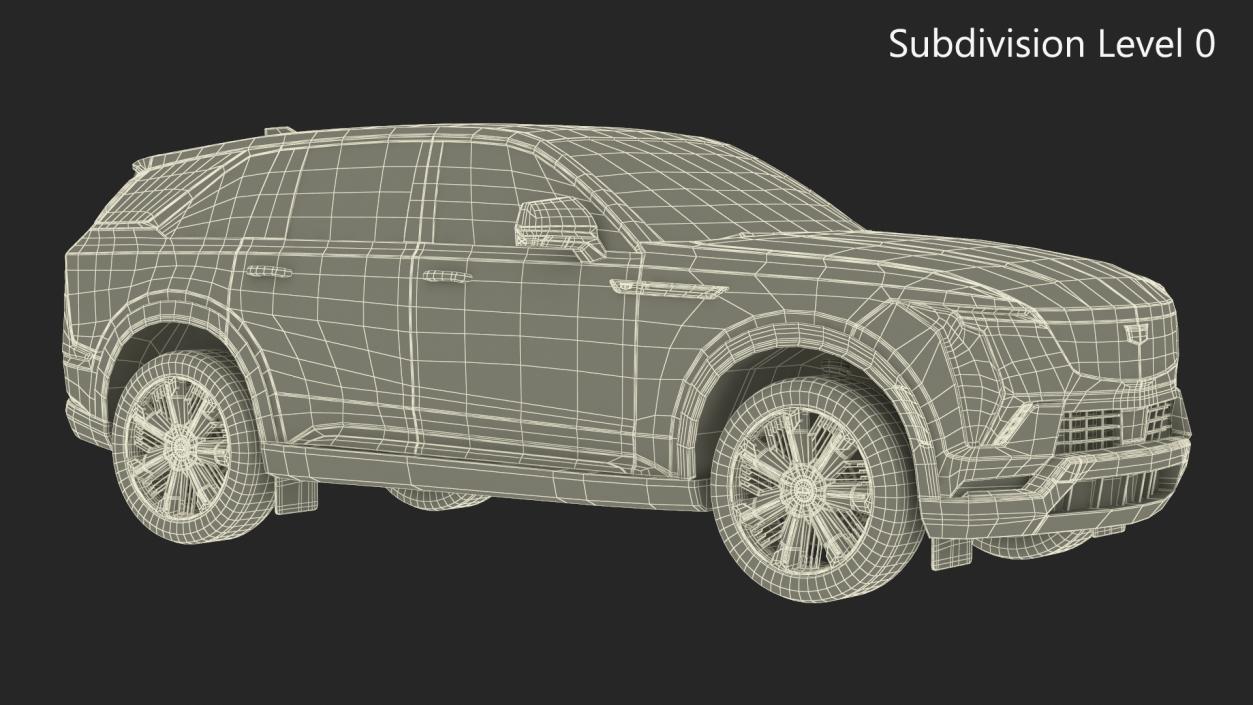 3D All Electric Cadillac Escalade 2025 IQ Flare Metallic model