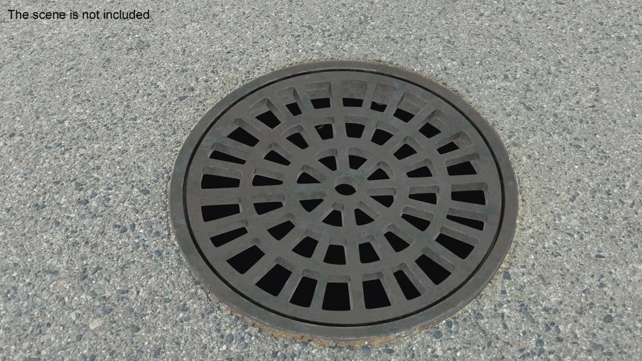 Water Drain Covers Collection 3D model