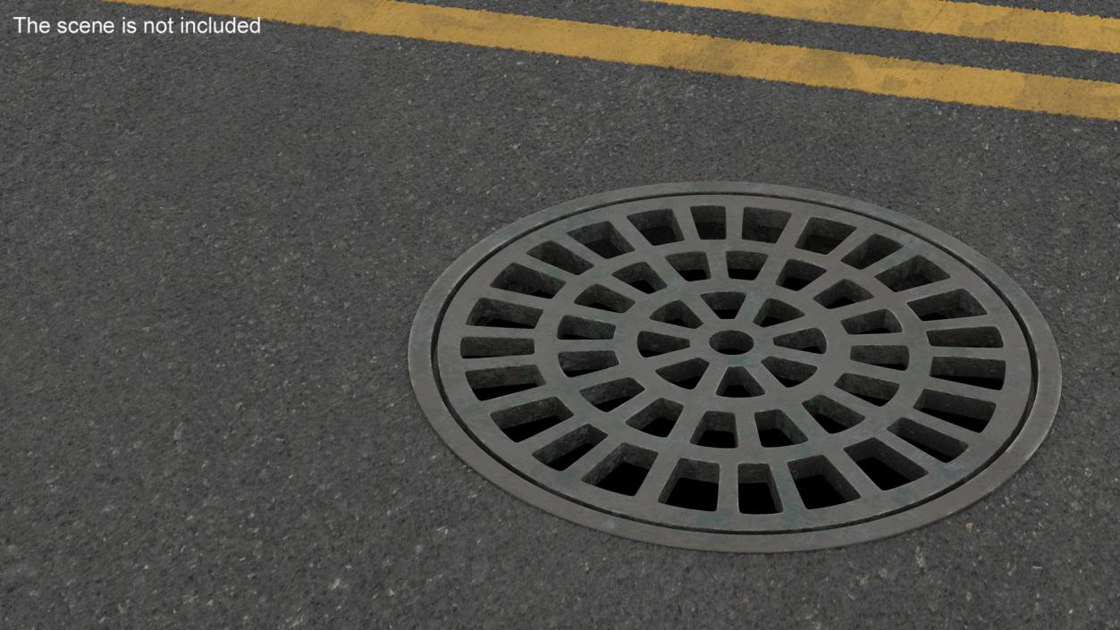 Water Drain Covers Collection 3D model