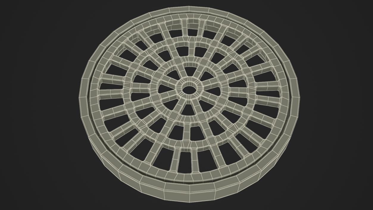 Water Drain Covers Collection 3D model