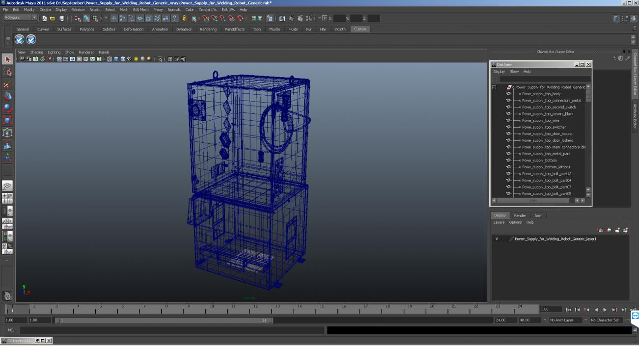 3D model Panasonic Power Supply for Welding Robot