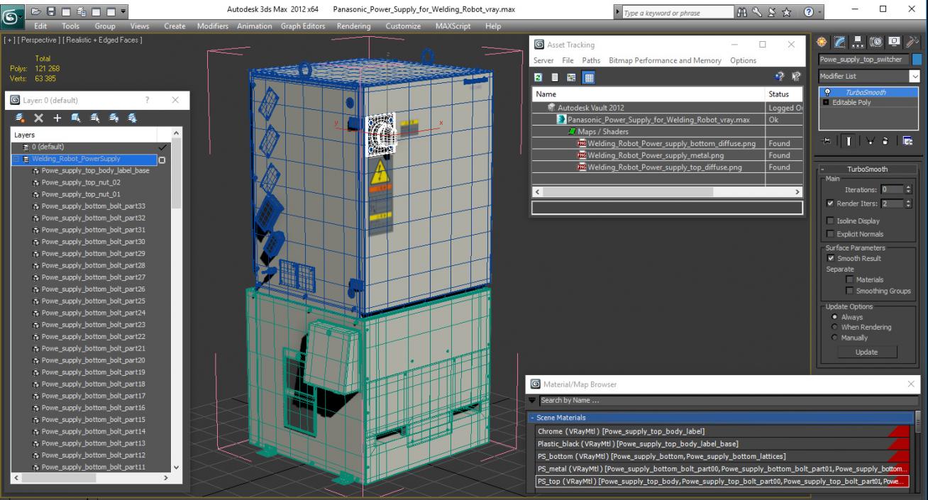 3D model Panasonic Power Supply for Welding Robot