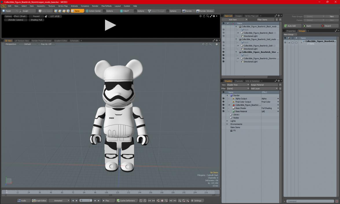 3D Collectible Figure Bearbrick Stormtrooper