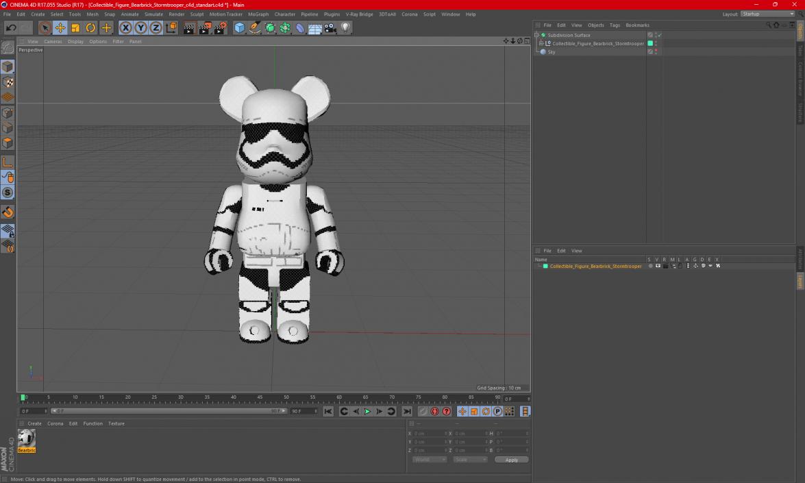 3D Collectible Figure Bearbrick Stormtrooper