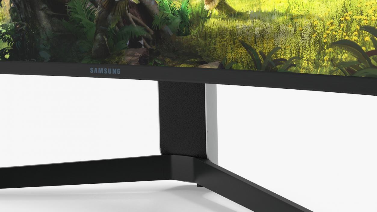 3D Samsung Odyssey G9 Ultrawide Gaming Monitor ON